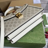 Borsa a mano piccola Ophidia con nastro Web Modello 651055