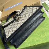 Borsa a mano piccola Ophidia con nastro Web Modello 651055