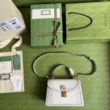 Borsa a mano piccola Ophidia con nastro Web Modello 651055