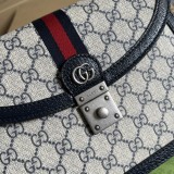 Borsa a mano piccola Ophidia con nastro Web Modello 651055