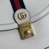 Borsa a mano piccola Ophidia con nastro Web Modello 651055