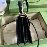 Borsa a mano piccola Ophidia con nastro Web Modello 651055