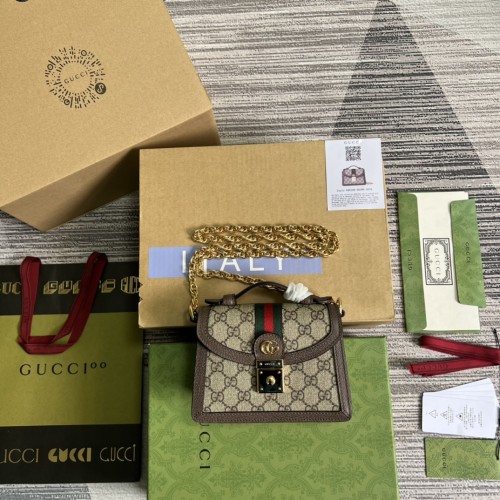 Mini borsa a spalla Ophidia GG Modello 696180