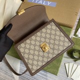 Borsa a mano piccola Ophidia con nastro Web Modello 651055