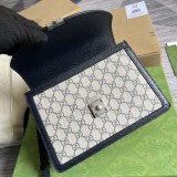 Borsa a mano piccola Ophidia con nastro Web Modello 651055