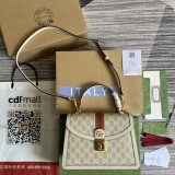 Borsa a mano piccola Ophidia con nastro Web Modello 651055