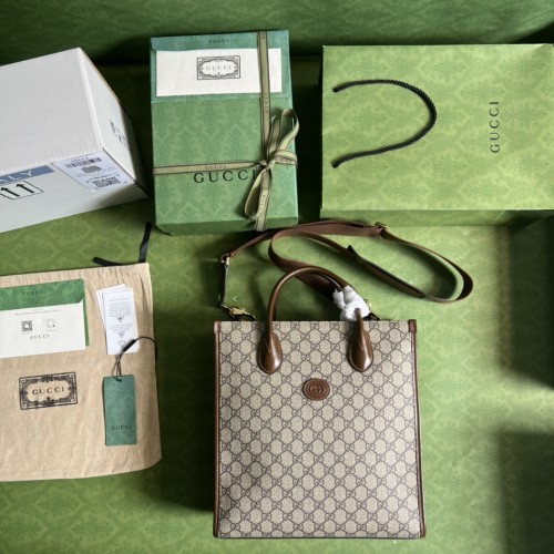 Borsa shopping con GG Modello 723308