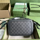 Borsa a tracolla Ophidia con nastro Web misura piccola Modello 739392