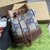 Mini borsa a secchiello Ophidia in GG Modello 550620