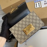 Borsa a spalla Padlock GG misura piccola Modello 409487