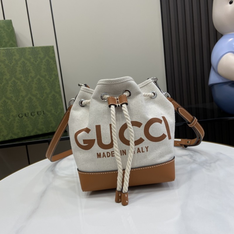 Borsa a spalla con stampa Gucci misura mini Modello 777166