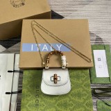 Super mini borsa Gucci Bamboo 1947 Modello 760246