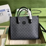 Borsa shopping con motivo GG misura piccola Modello 659983