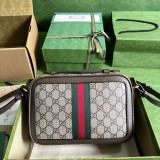 Borsa a tracolla Ophidia con nastro Web misura piccola Modello 739392