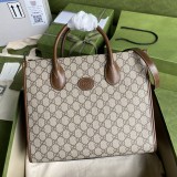 Borsa shopping con motivo GG misura piccola Modello 659983