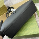 Borsa shopping misura media con chiusura a moschettone 806205 31x22x10cm