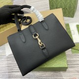 Borsa shopping misura media con chiusura a moschettone 806205 31x22x10cm