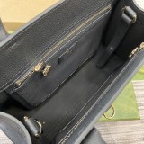 Borsa shopping misura media con chiusura a moschettone 806205 31x22x10cm