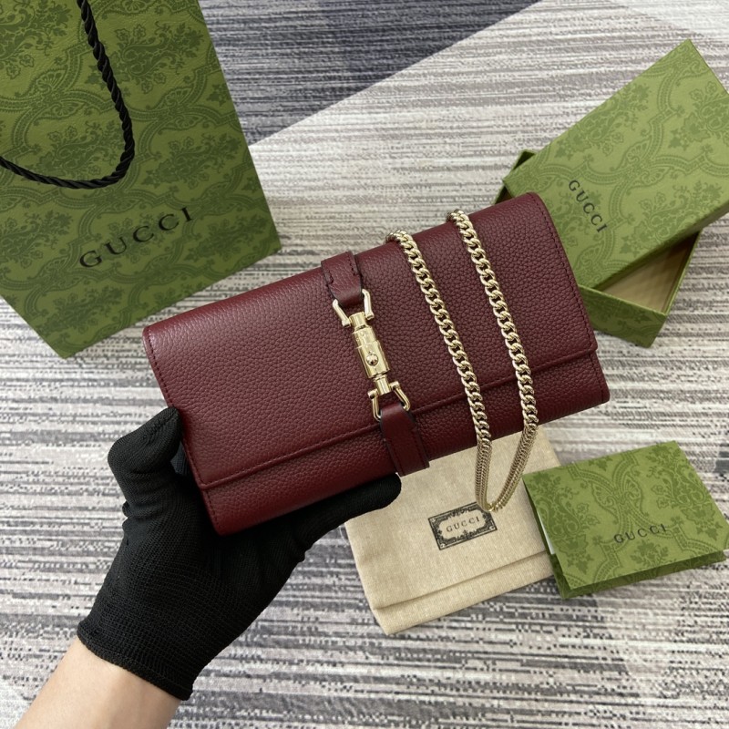 Portafoglio con catena Jackie  652681 19x10x3,5cm