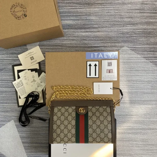 Borsa a spalla Ophidia GG misura piccola Modello 503877