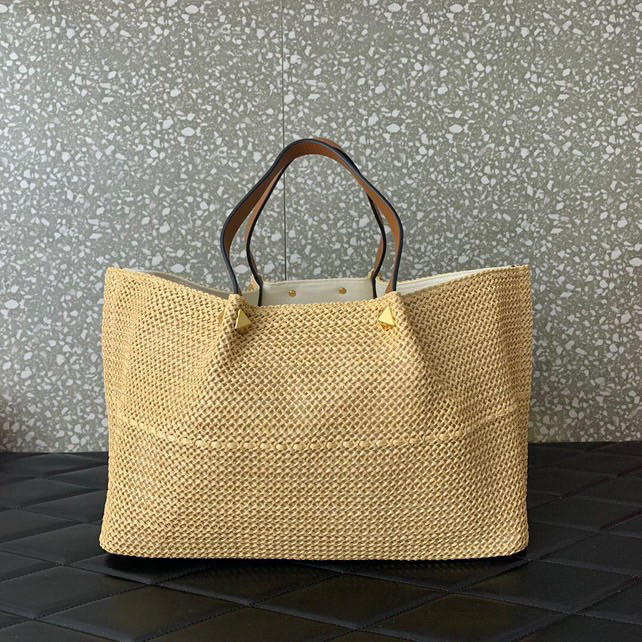 Borsa shopping Media in Rafia 35x25x17cm