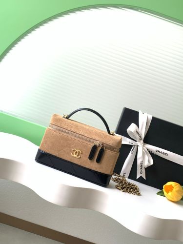 Vanity Chanel in suede box incluso 19.5x17x5cm in pronta consegna