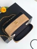 Vanity Chanel in suede box incluso 19.5x17x5cm in pronta consegna
