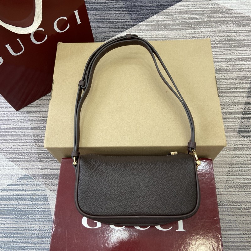 Gucci Half Horsebit caffè 19cm x 19.5cm x 9cm