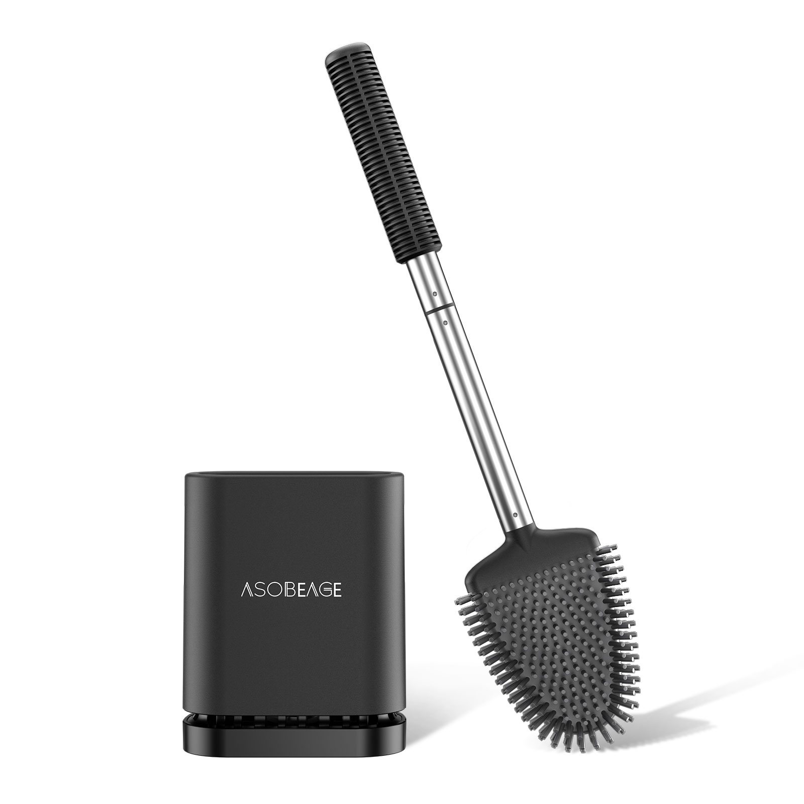 ASOBEAGE Toilet Brush,Deep Cleaner Silicone Toilet Brushes with No