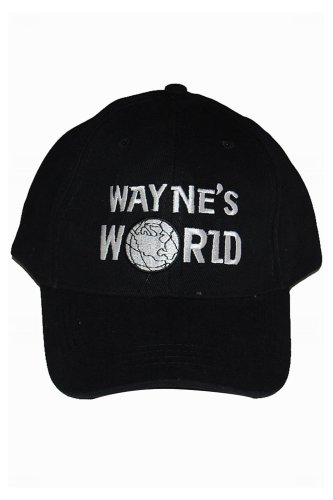 Wayne's World Cap Wayne Campbell Black Hat Costume