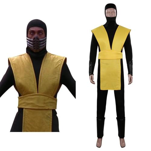 Mortal Kombat Scorpion Cosplay Costume Outfits Halloween Carnival Suit