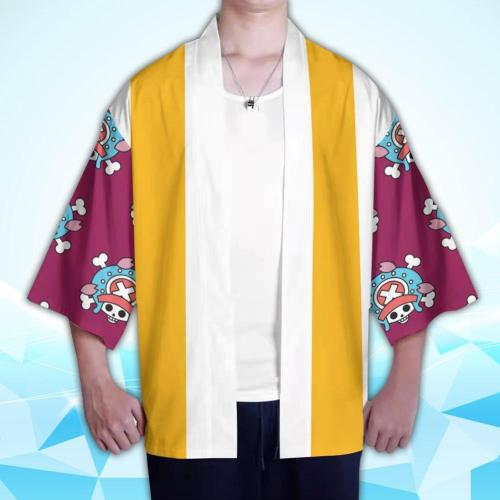 One Piece Tony Tony Chopper  Cosplay Cloak Kimono Cardigan Robe Cospaly Costume Print Casual Coat