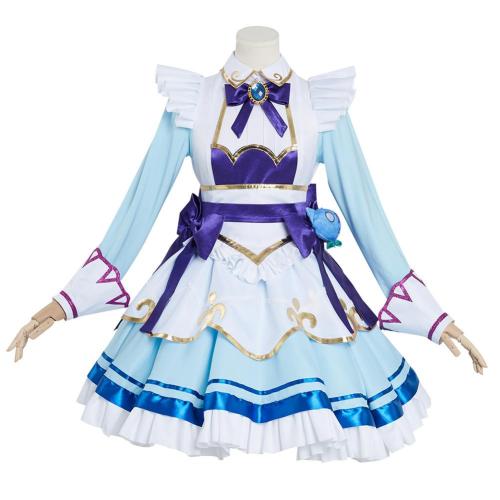 LoL Gwen Cosplay Costume Cafe Maid Dress Outfits Halloween Carnival Suit