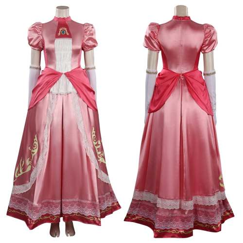 Princess Peach Cosplay Costume Dress Outfits Halloween Carnival Suit
