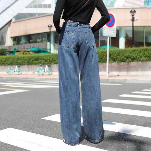 Custom OEM Women Denim Jeans Stylish Mini Bell-bottomed Pants Jeans for Leisure and comfort Streetwear Pants Light Cotton Women Jeans