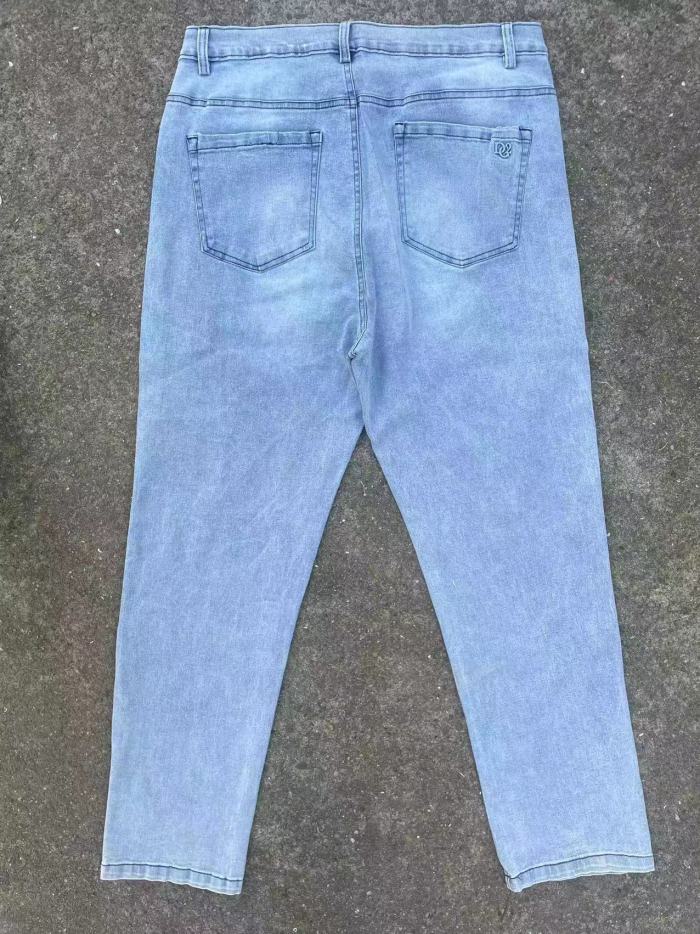 Stock pregnant jeans pants fit loose wide leg jeans jeans cheap jeans high quality European and American jeans