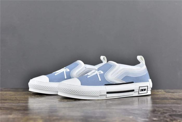 DIOR B23 Slip-On Blue Canvas with DIOR AND SHAWN Signature
