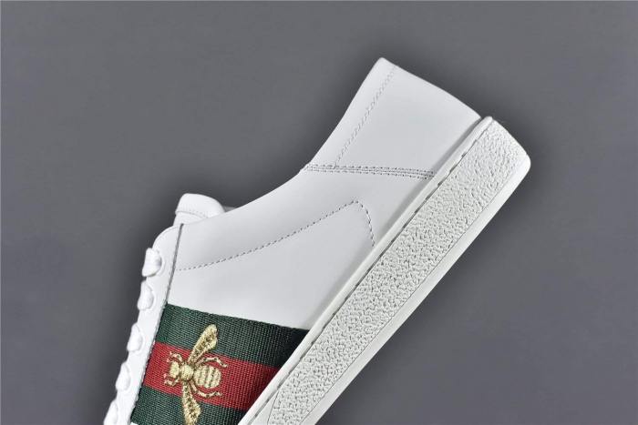 Gucci Ace Folded Heel Embroidered Bee
