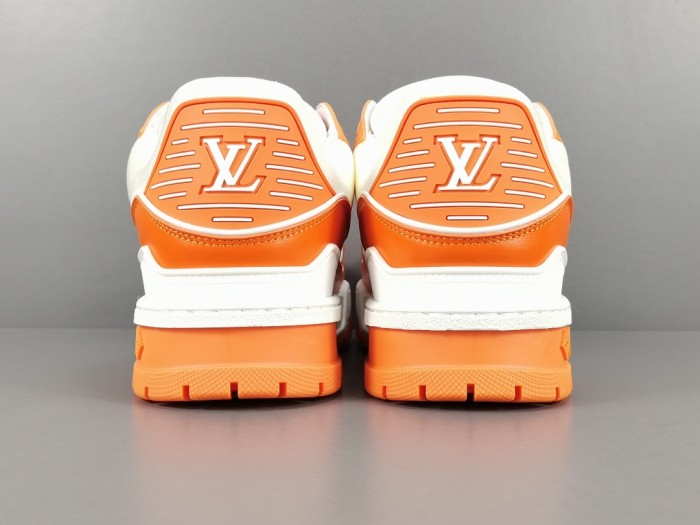 LV Trainer Paint Orange White