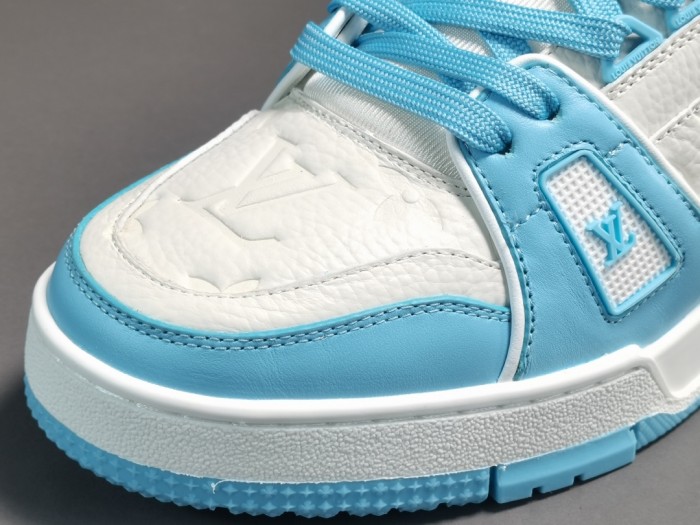 LV Trainer Paint Sky Blue and White