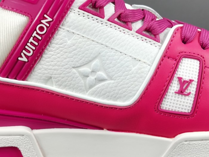 LV Trainer Paint Pink White
