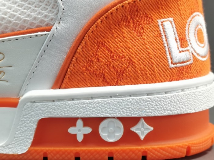 LV Trainer Monogram Denim Orange