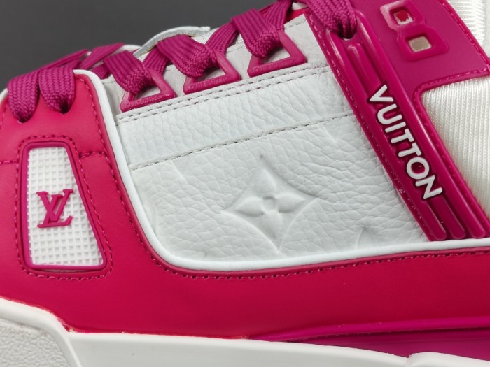 LV Trainer Paint Pink White