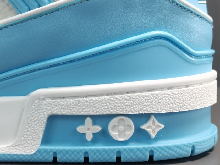 LV Trainer Paint Sky Blue and White