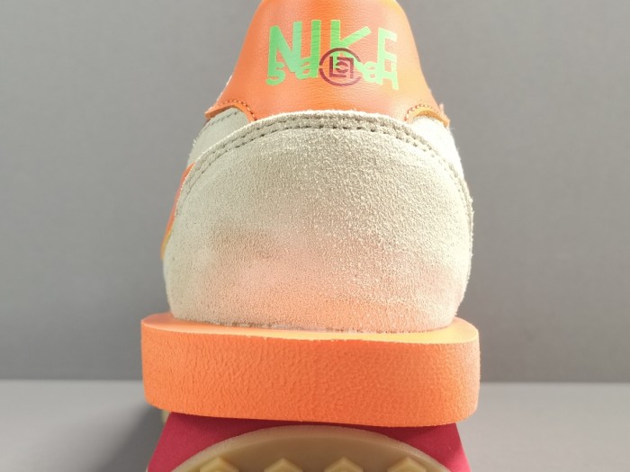 Nike LD Waffle sacai CLOT Kiss of Death Net Orange Blaze