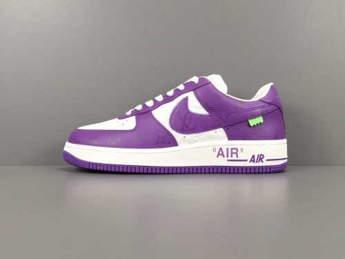Louis Vuitton Nike Air Force 1 Low White Purple