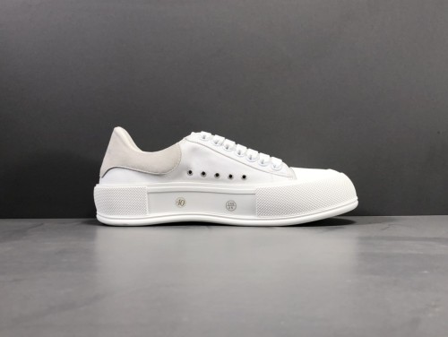 Alexander McQueen Deck Skate Plimsoll Lace-Up White