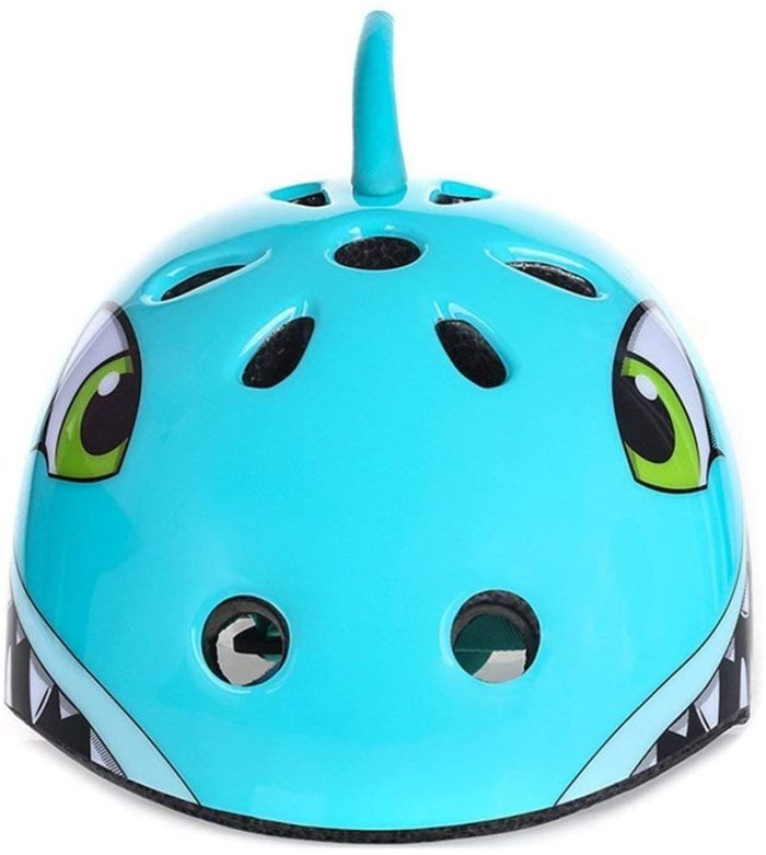 RoyalBaby DINO Kids Bike Helmet, Dinosaur Design Multi-Sport Helmet,  Adjustable For Toddler To Children Age 3-12 Years Blue 