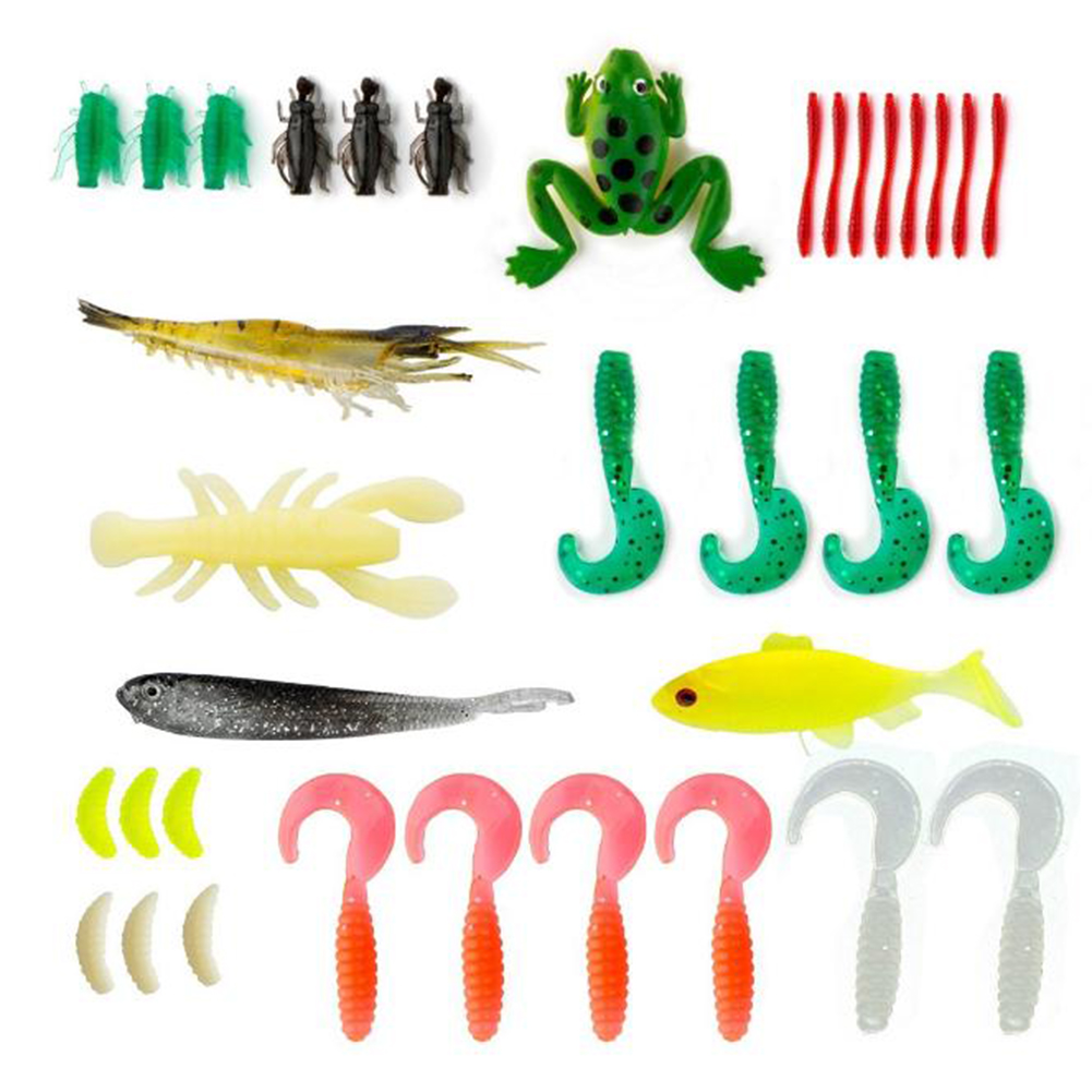  94pcs Fishing Lures Kit for Bass Trout Salmon Fishing  Accessories Tackle Tool Fishing Baits Swivels Hooks : Sports & Outdoors