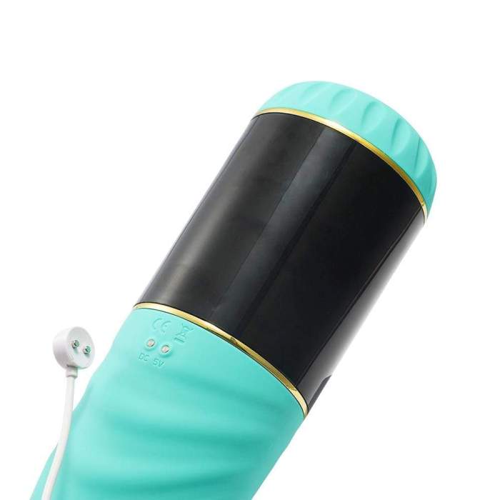 Bullet-shaped Silicone Exterior Sucking Vibration Voice Masturbator